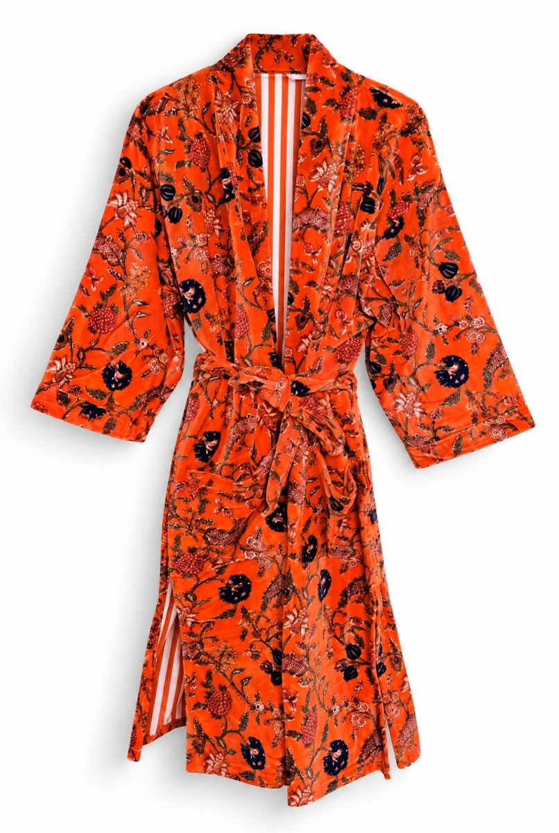 Kimono VELVET TANGERINE