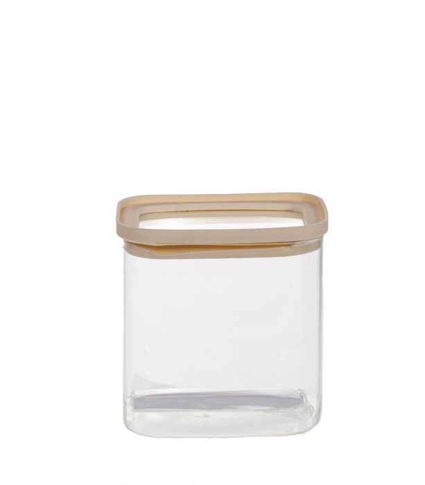 Lasipurkki 800ml kerma/kirkas