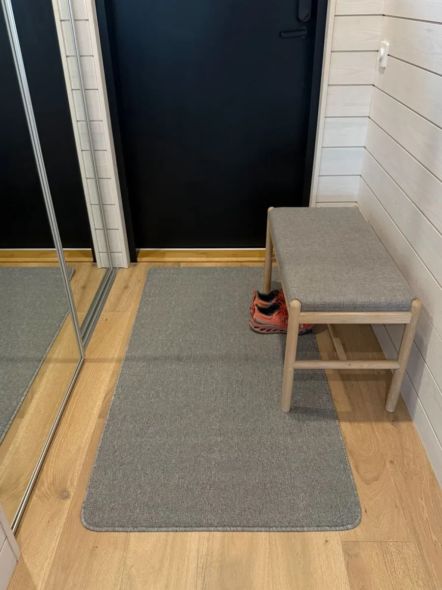 Hiili vaaleanharmaa käytävämatto leveys 80 cm
