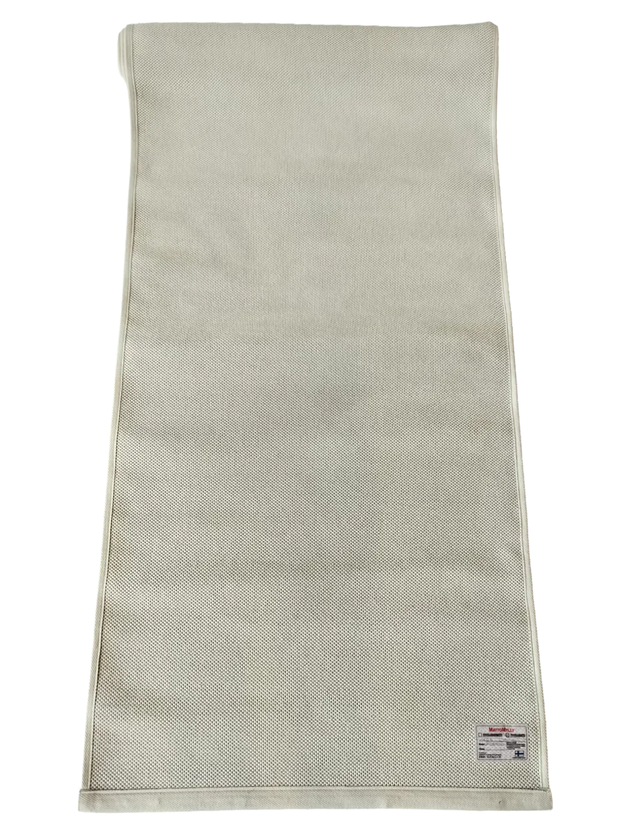 Irma Ylitalo Aada valkoinen puuvillamatto 80×250 cm
