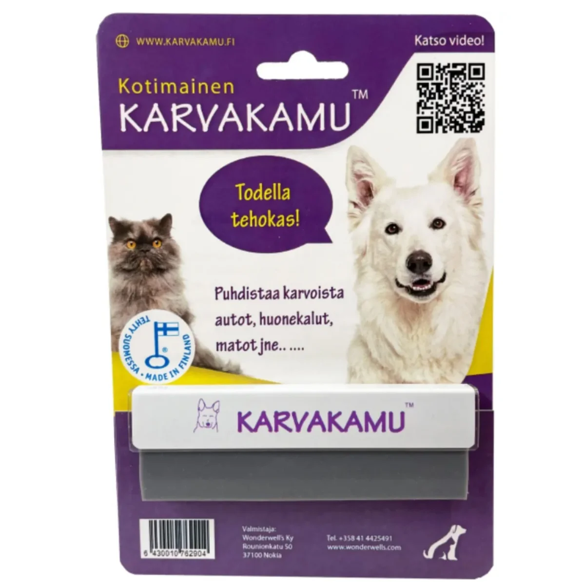 Karvakamu karvanpoistaja - harmaa