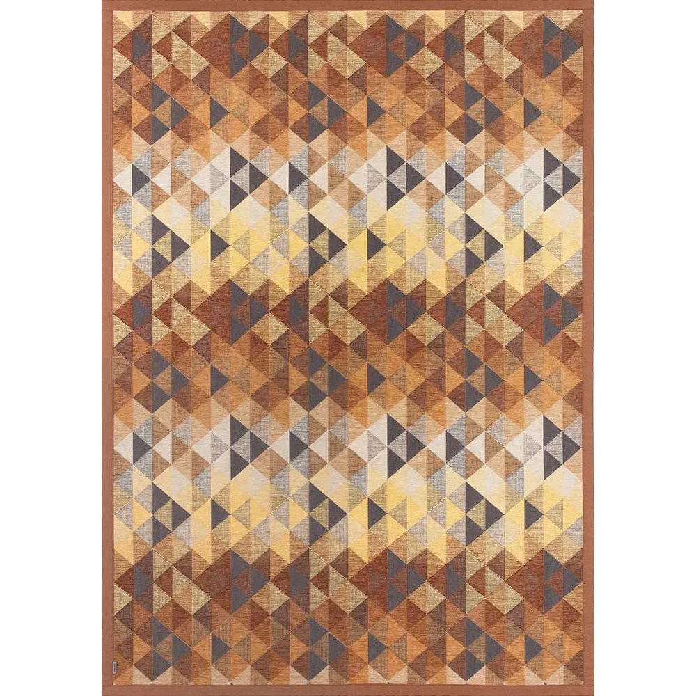 Narma KIVA kaksipuolinen puuvillamatto - beige/tummanruskea