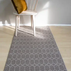 Belmont vaaleanruskea käytävämatto leveys 100cm (mokka)