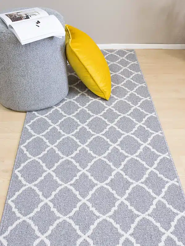 Cardiff vaaleanharmaa käytävämatto leveys 100cm (grey-sugar) - Image 2