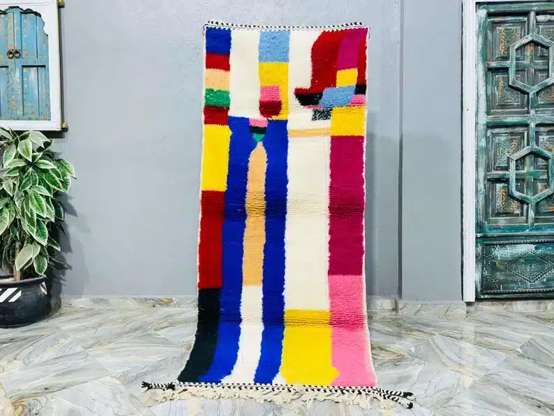 Marokkolainen Beni Ourain matto 93×216 cm