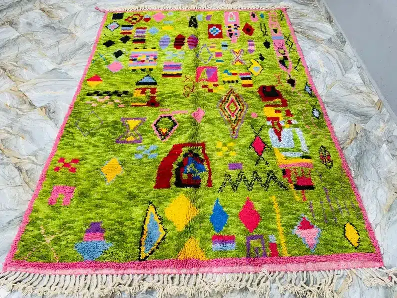 Marokkolainen Beni Ourain matto 211×294 cm