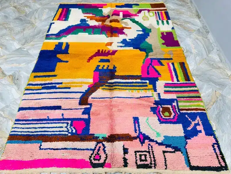 Marokkolainen Beni Ourain matto 204×293 cm