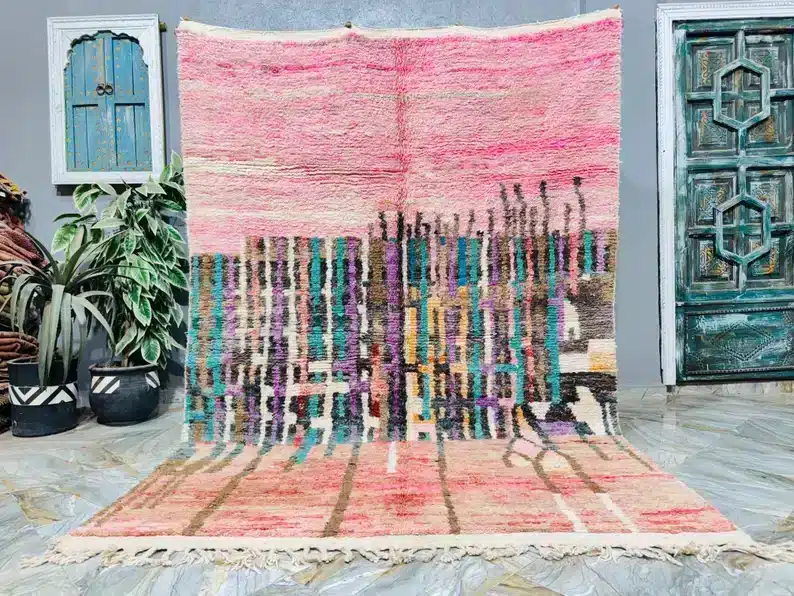 Marokkolainen Boujaad matto 197cm x 287cm