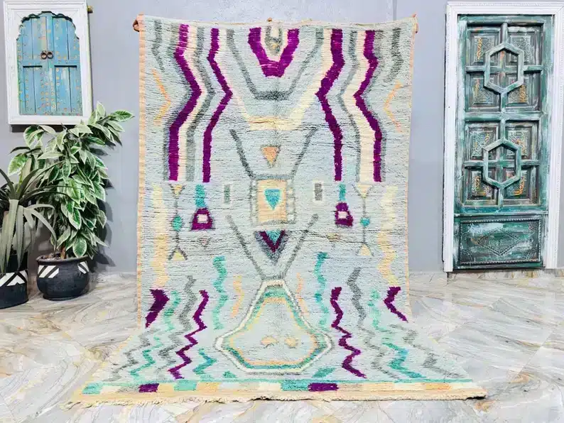 Marokkolainen pastelli matto 165×260 cm