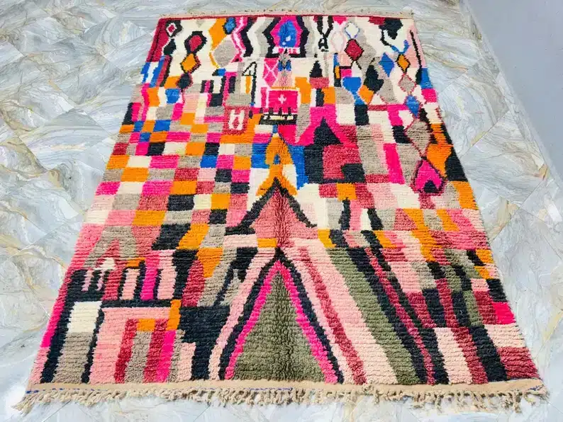 Marokkolainen Boujaad matto 205×287 cm