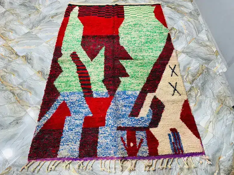 Marokkolainen vintage Boujaad matto 183×270 cm