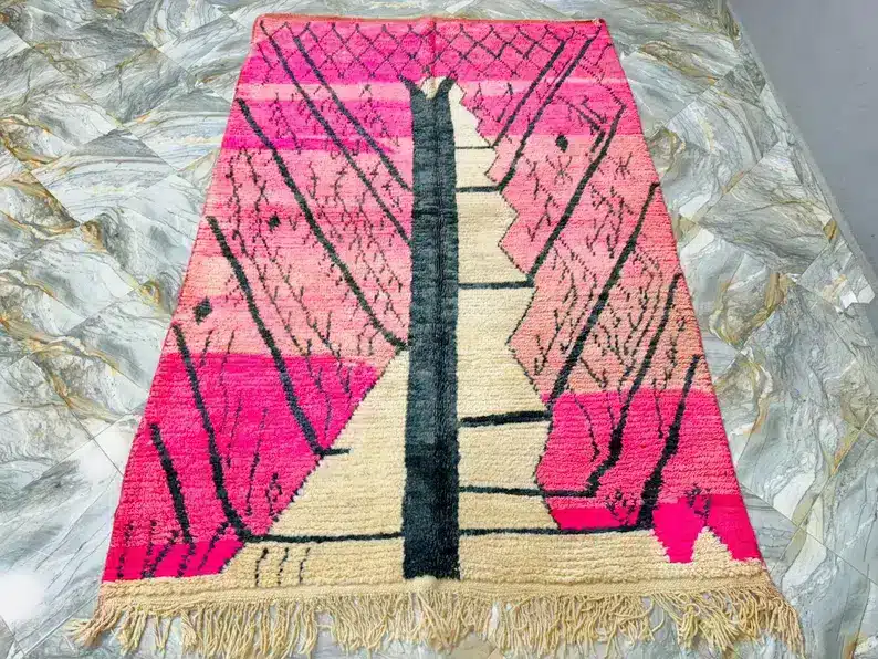 Marokkolainen vintage Beni Ourain 178cm x 275cm