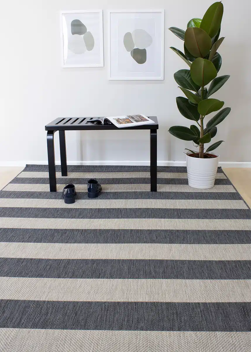 Lyon Stripe 5229 grey käytävämatto leveys 100cm