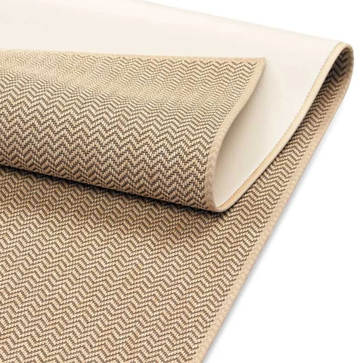 Narma BRAVO Sileäksi kudottu matto, omalla mitalla - beige