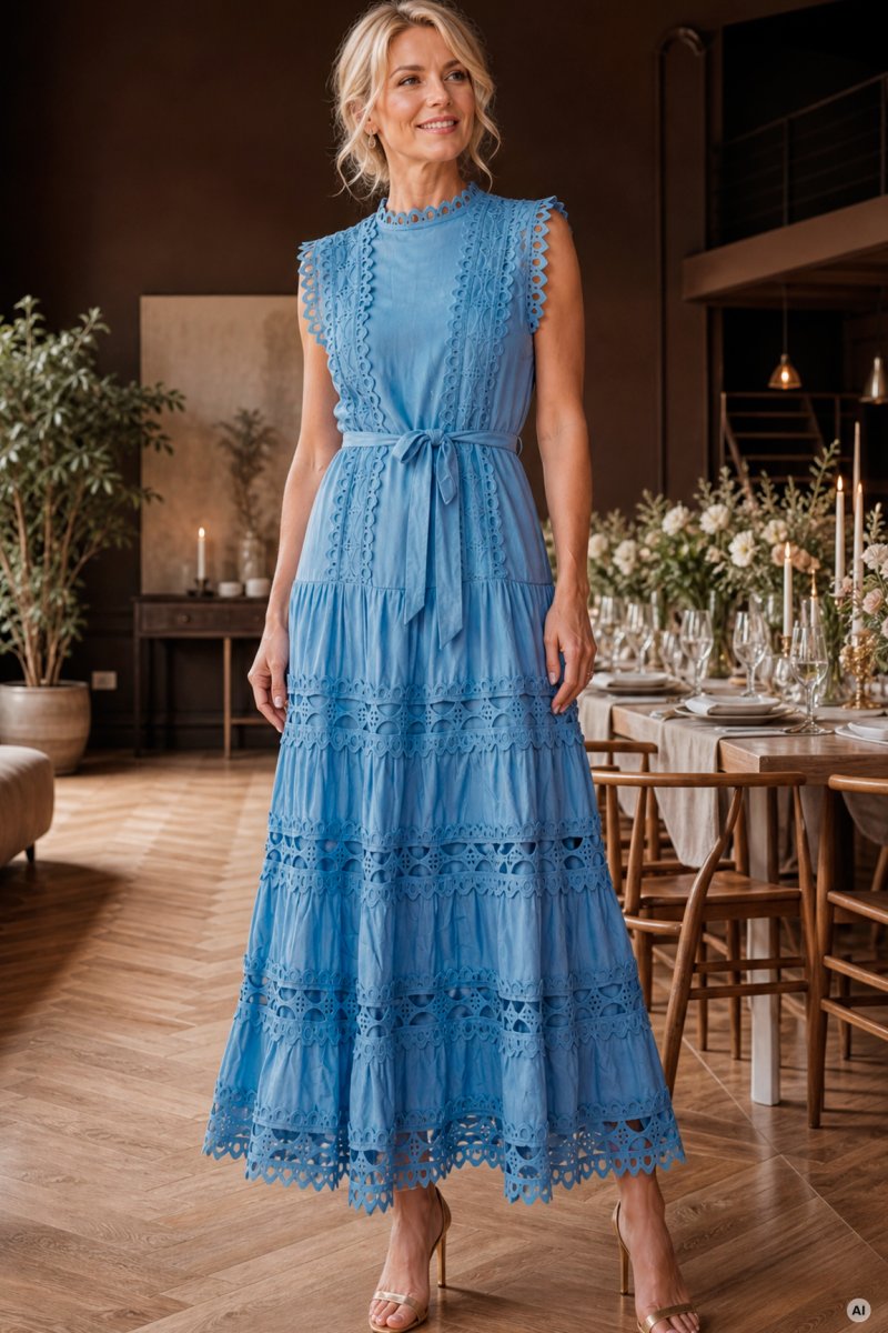 Mekko sininen SOFIA LACE