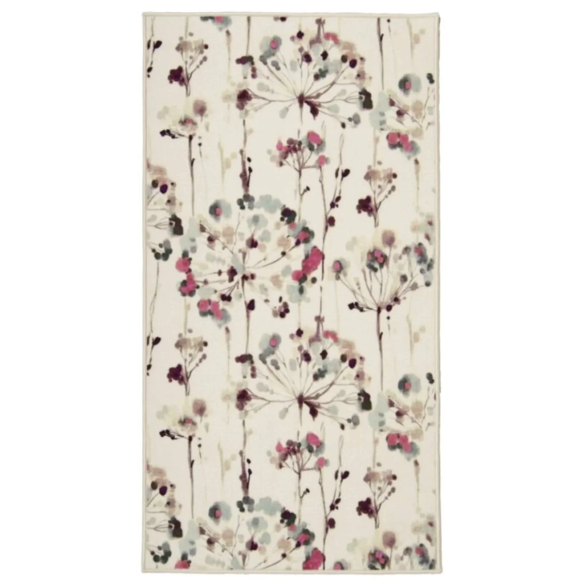 Venla sileäksi kudottu matto - moniväri